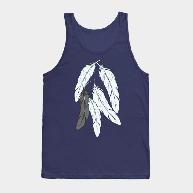 Fallings Feathers Tank Top by 5sizes2small